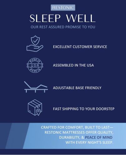 The Restonic Luxury Euro Top Mattress Ensemble HouseOfZazla