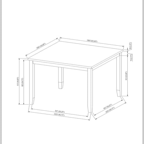 Leoncia - Bar Table And 4 Bar Stools - Espresso / White HouseOfZazla