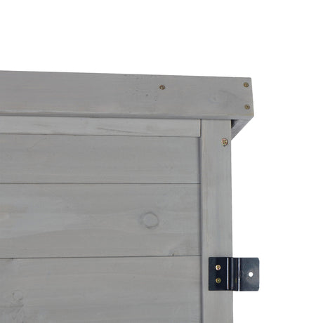 Outdoor Storage Shed With Vertical Tool Cabinet For Backyard HouseOfZazla