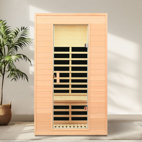 Hemlock Far Infrared Roof Embedded Indoor Sauna Room HouseOfZazla