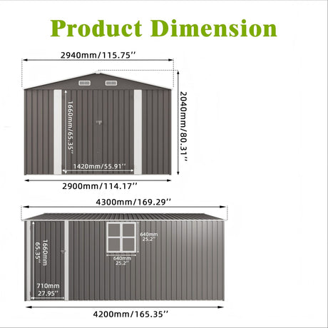 Outdoor Storage Shed With Lockable Doors HouseOfZazla