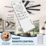 Large Ceiling Fan With Dimmable LED Light 8 Blades Remote Control, Reversible DC Motor