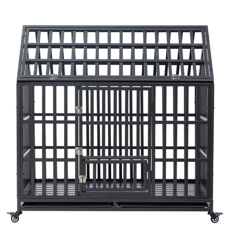 Heavy Duty Dog Crate Lockable Wheels HouseOfZazla