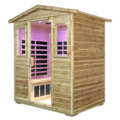 Four person Far-infrared Old fir outdoor sauna room HouseOfZazla
