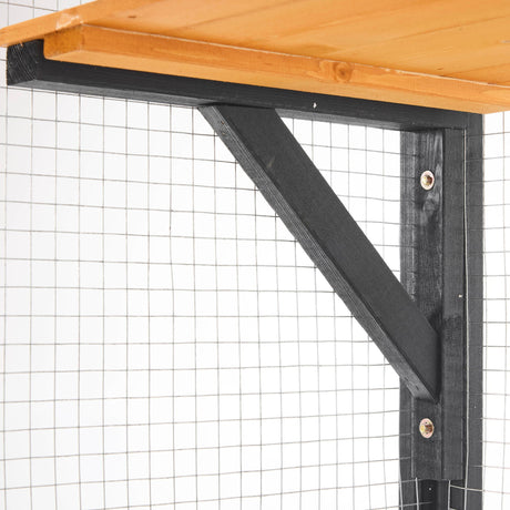 Outdoor Cat House, Diy Cat Enclosure Catio With Double Enter Doors HouseOfZazla