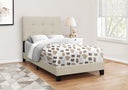 Transitional Upholstered Bed Frame HouseOfZazla