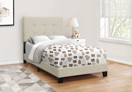 Transitional Upholstered Bed Frame HouseOfZazla