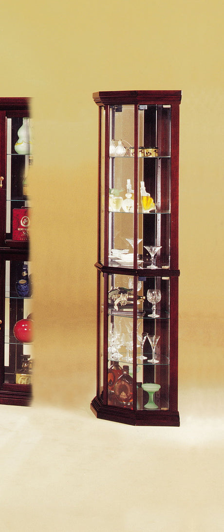 Huxley - Curio Cabinet (Corner) - Cherry HouseOfZazla