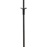 Coat Rack With 3 Tier Hooks For Entryway - Black