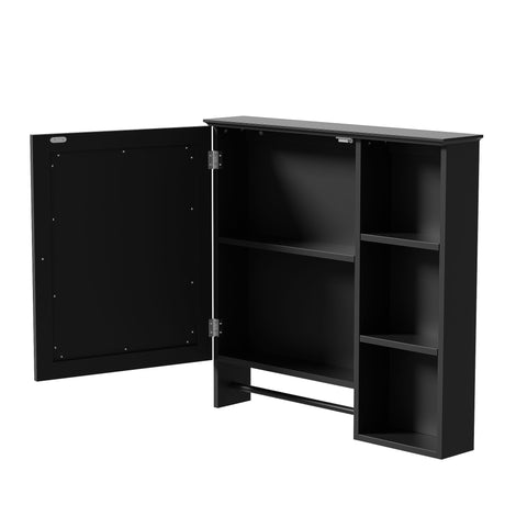 Bathroom Vanity With Sink, Modern Elegant Bathroom Storage Cabinet With 3 Drawers And Adjustable Shelves, Freestanding Vanity Set With Mirror Cabinet, Single Sink Bathroom Vanity HouseOfZazla