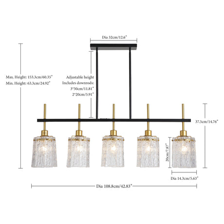 Modern Farmhouse 5-Light Dining Room Chandelier HouseOfZazla