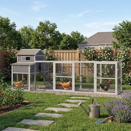 150" Extra Large Wooden Chicken Coop HouseOfZazla