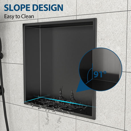 Stainless Steel Shower Niche With Seamless Design For Bathroom Storage HouseOfZazla