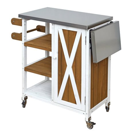 Foldable Outdoor Kitchen Island Patio Prep Station HouseOfZazla