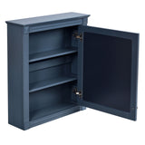 Wall Mounted Bathroom Storage Cabinet With Mirror, Medicine Cabinet With Height Adjustable Shelf