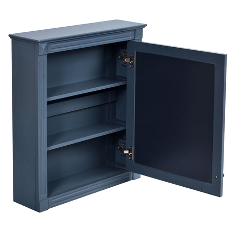 Wall Mounted Bathroom Storage Cabinet With Mirror, Medicine Cabinet With Height Adjustable Shelf HouseOfZazla