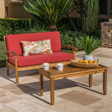 Outdoor Chat Set With Coffee Table and Loveseat HouseOfZazla