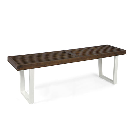 Intrinsic Outdoor Dining Bench With Slat Top HouseOfZazla