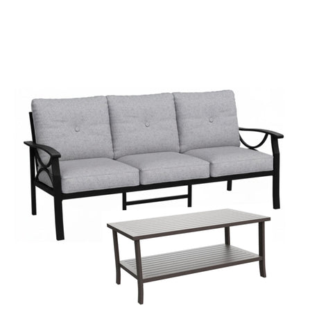 Patio Furniture Set with Coffee Table and Cushions for Backyard HouseOfZazla