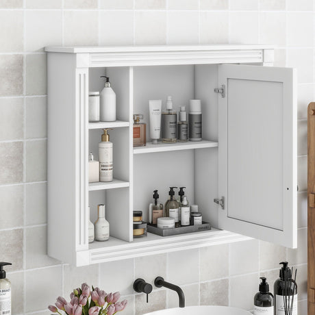 Wall Mounted Bathroom Storage Cabinet With Mirror HouseOfZazla