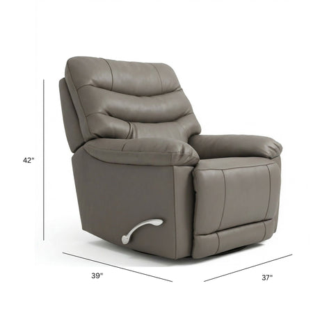 Oslo Antelope - Swivel Glider Recliner With Manual Footrest HouseOfZazla