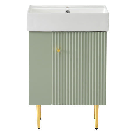 Bathroom Vanity, Combo Cabinet, Bathroom Storage Cabinet, Single Ceramic Sink HouseOfZazla