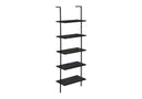 5-Tier Ladder Bookshelf with Marble Look for Office & Home HouseOfZazla