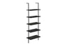 5-Tier Ladder Bookshelf with Marble Look for Office & Home HouseOfZazla