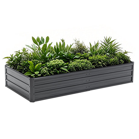 6x3x1 FT Metal Raised Garden Bed Outdoor Planter HouseOfZazla
