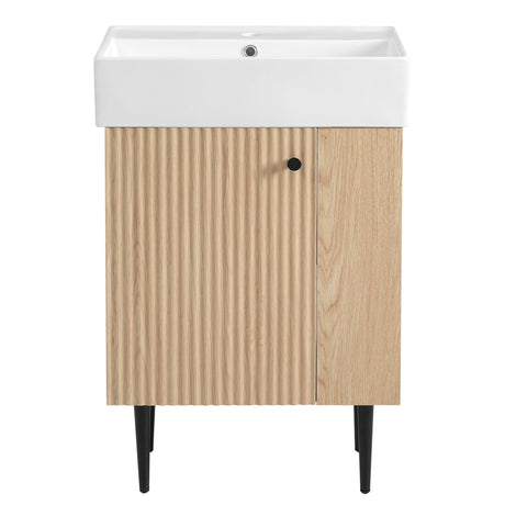 Bathroom Vanity, Combo Cabinet, Bathroom Storage Cabinet, Single Ceramic Sink HouseOfZazla