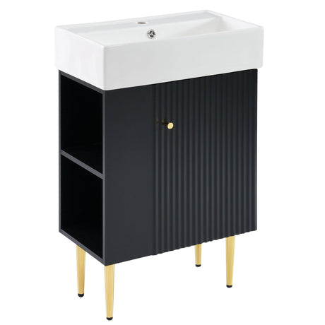 Bathroom Vanity, Combo Cabinet, Bathroom Storage Cabinet, Single Ceramic Sink HouseOfZazla