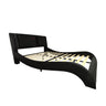 Platform Bed Frame With LED Lighting, Bluetooth Music, Vibration Massage HouseOfZazla