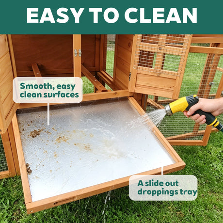 Large Chicken Coop with Nest Box and Run HouseOfZazla