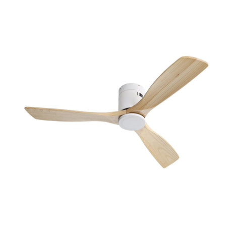 Low Profile Ceiling Fan DC, 3 Blade, Noiseless Reversible Motor, Remote Control HouseOfZazla
