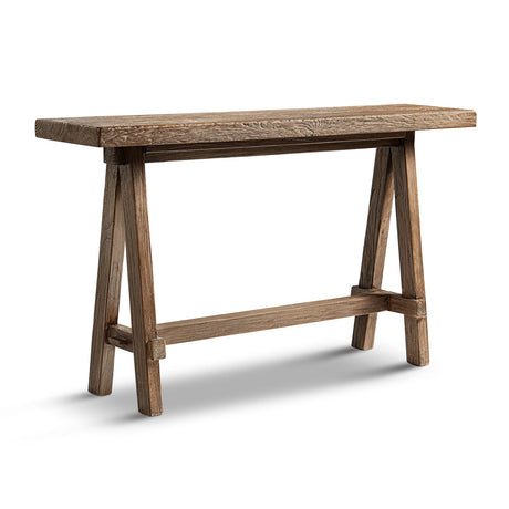 Hawthorne 60'' Solid Reclaimed Elm Trestle Console Table HouseOfZazla