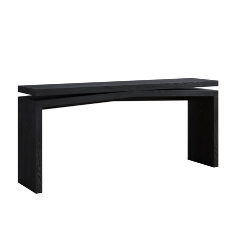 65-Inch Rustic Solid Wood Veneer Console Table HouseOfZazla
