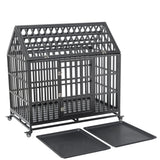 Heavy Duty Dog Crate Lockable Wheels