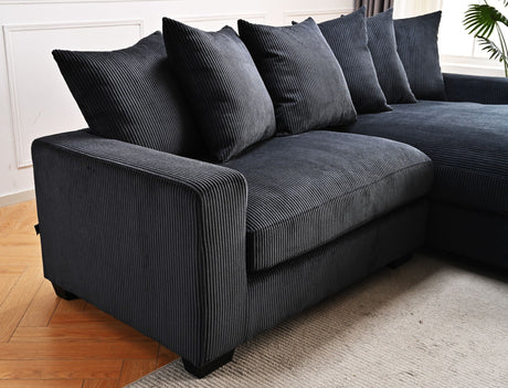 Luxe - Oversized 2 Piece Sectional Couches For Living Room, L Shaped Sofa With Chaise HouseOfZazla
