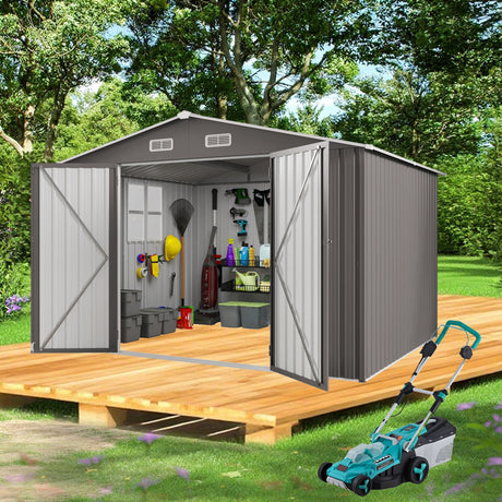 Large Outdoor Storage Shed With Lockable Door, Air Vent HouseOfZazla