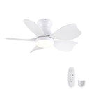 Low Profile Flush Mount Ceiling Fan With Light HouseOfZazla