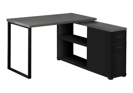 L-Shape Computer Desk with Storage Drawers HouseOfZazla