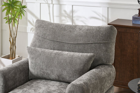 Modern Grey Upholstered Chaise Lounge Sofa Recliner HouseOfZazla