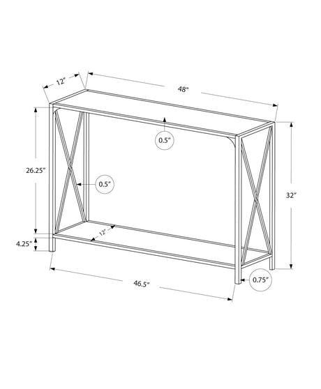 Accent Console Table For Entryway, Contemporary & Modern HouseOfZazla