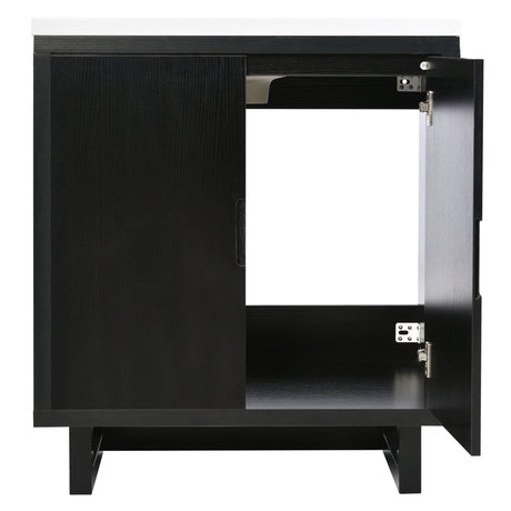 Bathroom Vanity Set With Sink, Combo Cabinet, Bathroom Storage Cabinet, Solid Wood Frame HouseOfZazla