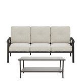 Patio Furniture Set with Coffee Table and Cushions for Backyard