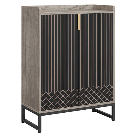 5 Tiers Shoe Storage Organizer With Doors HouseOfZazla