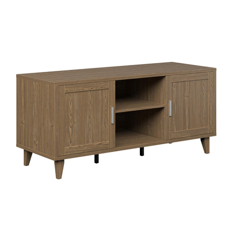Modern 60 Inch TV Stand in Classic Walnut Finish HouseOfZazla