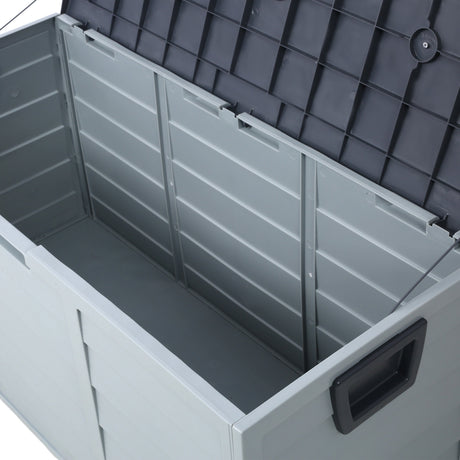All Weather UV Pool Deck Box Storage Shed Bin with Wheels HouseOfZazla