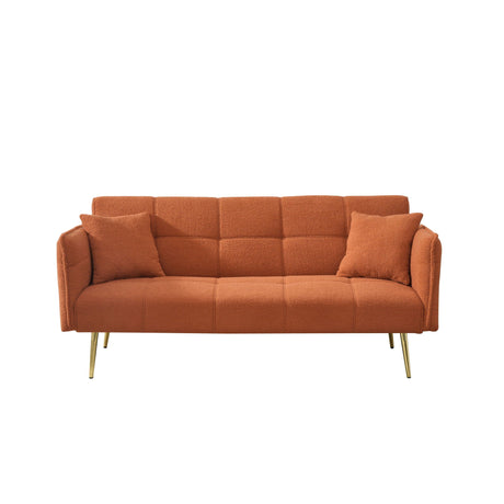 Convertible Double Futon Sofa Bed With Folding Armrests For Living Rooms HouseOfZazla