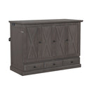 Solid Pine Murphy Bed Chest Cube Cabinet Bed With Charging Station And Large Storage Drawer For Home Office Or Small Room HouseOfZazla